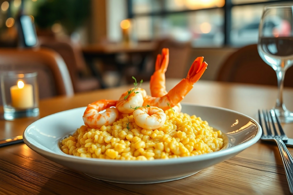 Invita a cena e prepara un risotto ai gamberi e zafferano, un piatto che farà colpo nel cuore del tuo ospite
