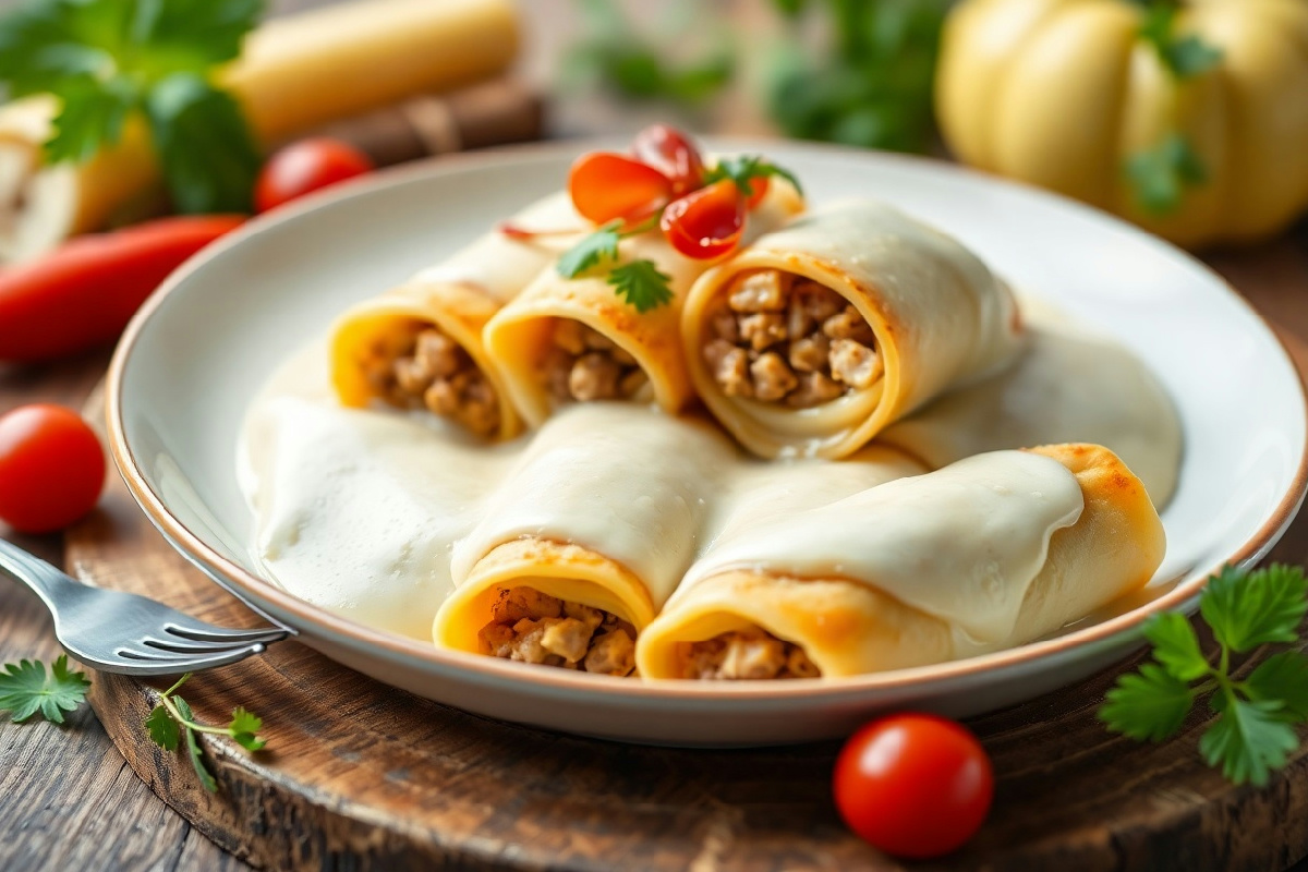 Preparare i cannelloni ripieni di carne al forno con besciamella fatta in casa: un piatto che unisce tradizione e gusto autentico